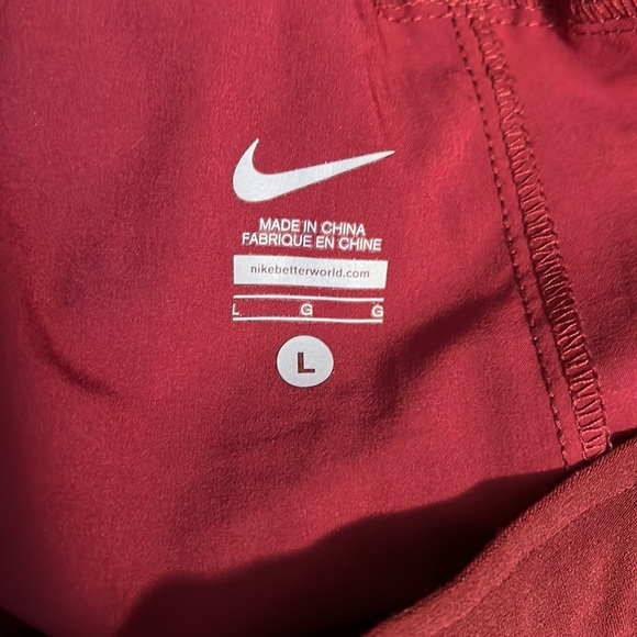 Men's Nike Vapor Flex Woven Training Short 8" Ins, Maroon/Red, L 789986 677 - Picture 3 of 5